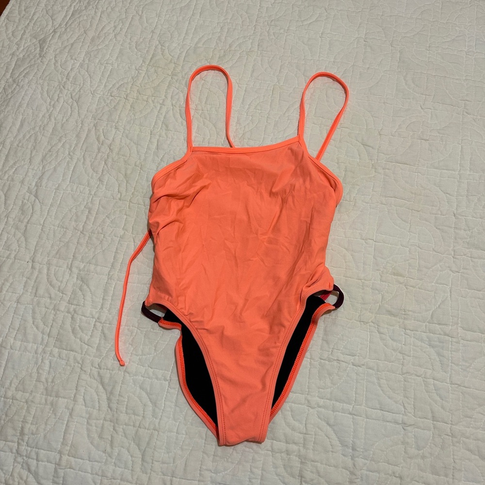 Jolyn Clothing Vibrant Orange One Piece Swimsuit